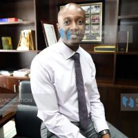 Sportpesa CEO Ronald Karauri during the interview at his office