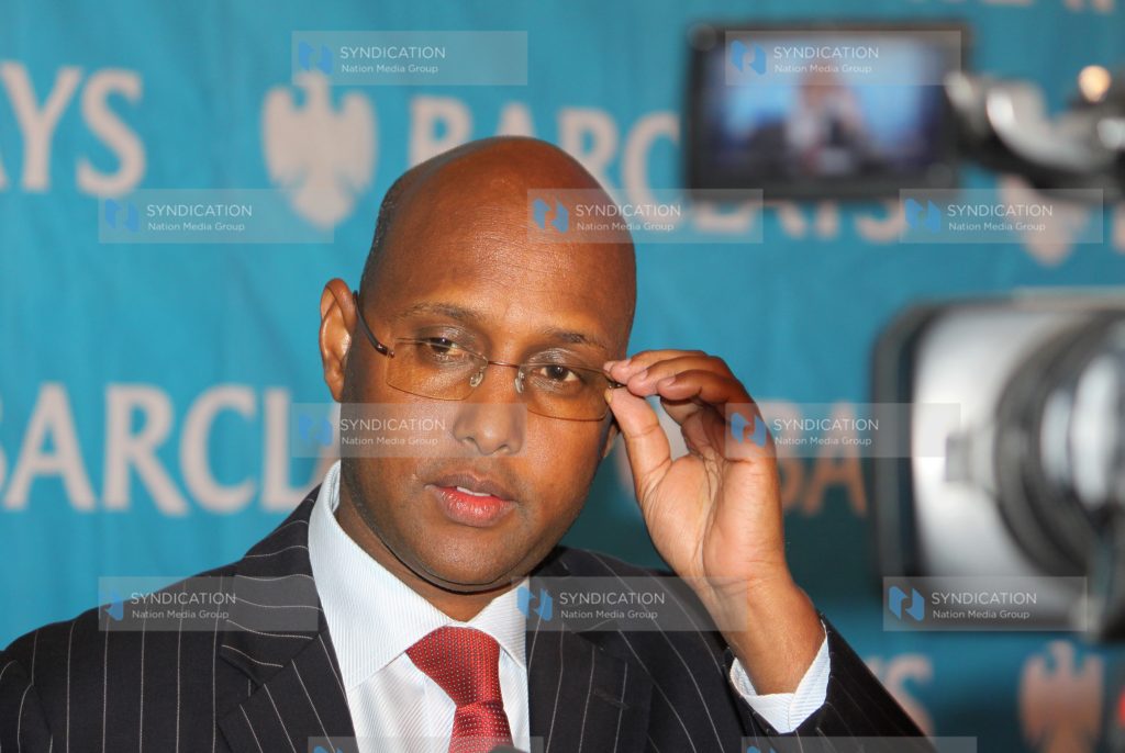 Mr. Adan Mohammed address media during the investor briefing
