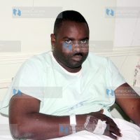 A Nairobi mayoral aspirant George Aladwa on his sick bed