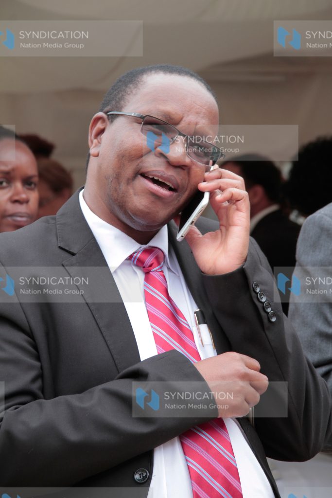 PS Dr Karanja Kibicho on the sidelines of a meeting of 26 African trade ministers