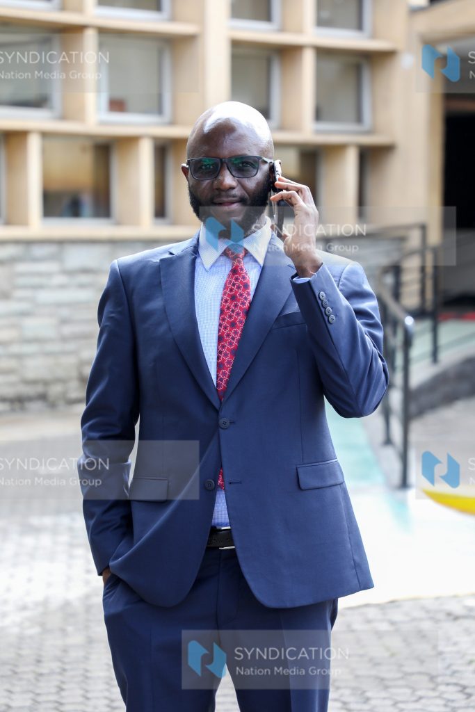 Alego-Usonga MP Samuel Atandi outside the National Assembly Chambers