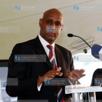 Barclays Bank Chief Executive Officer Adan Mohamed during the Pingit launch