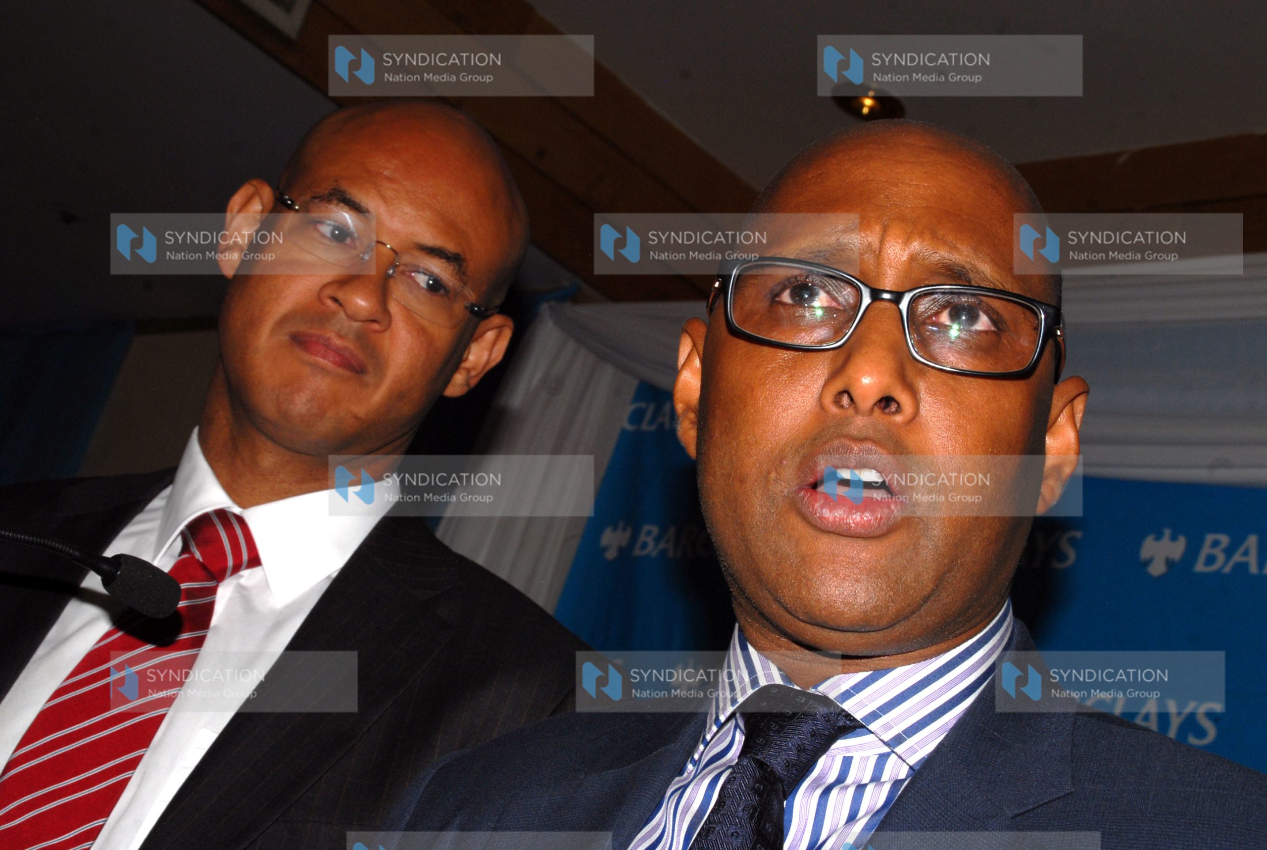 Adan Mohamed during the bank’s release of the financial results for the full year