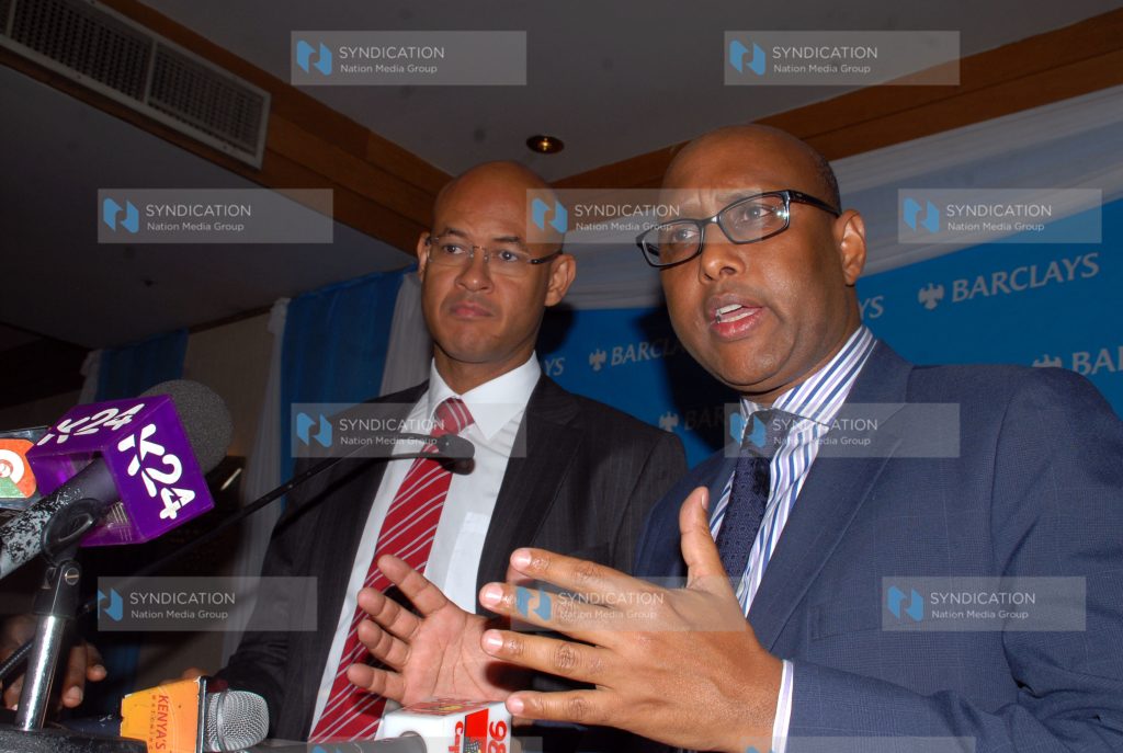 Adan Mohamed during the bank’s release of the financial results for the full year