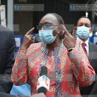 Ministry of Industrialization, Trade and Enterprise Development Cabinet Secretary Betty C. Maina speaks