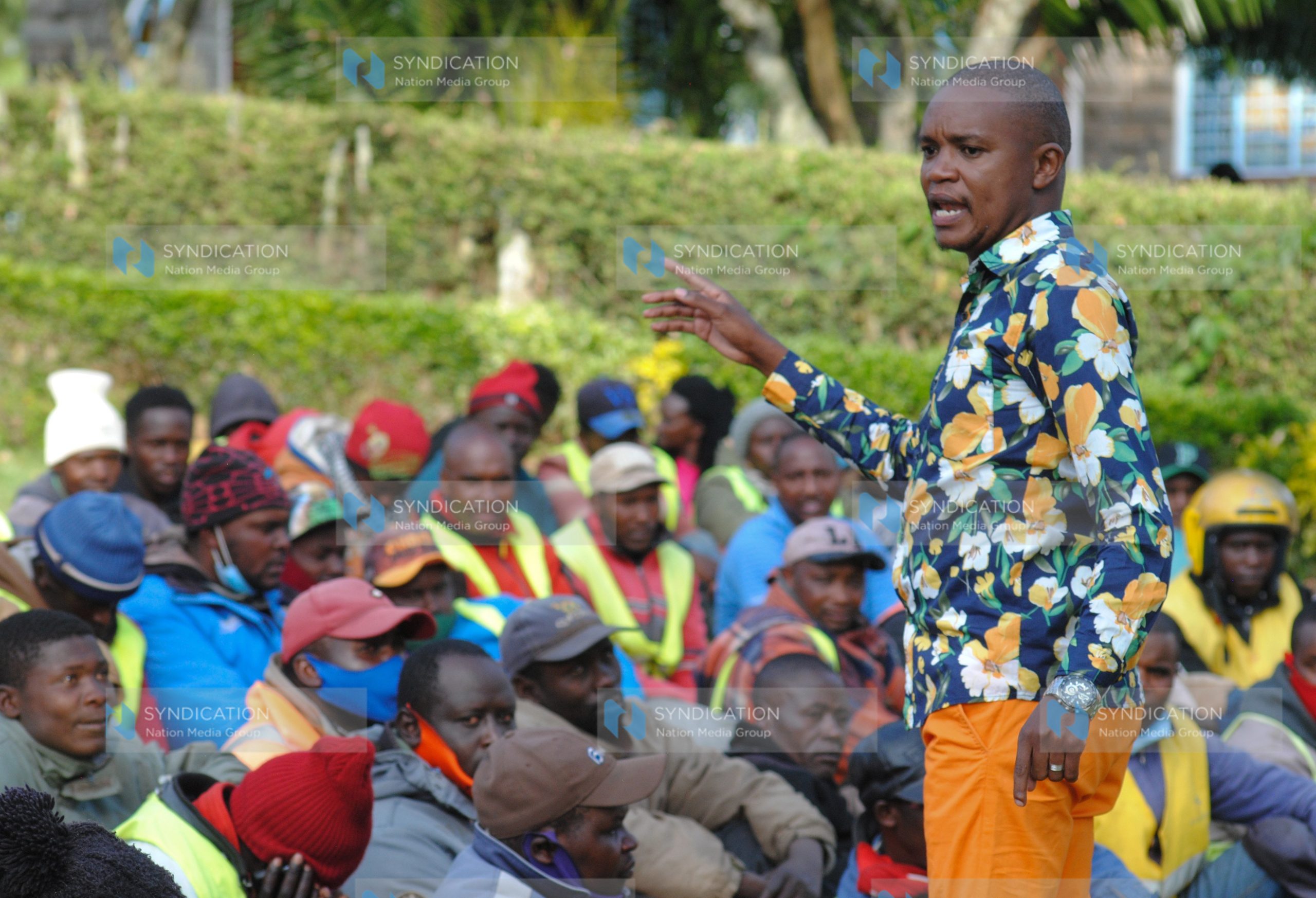 Molo MP Kuria Kimani addresses boda boda operators