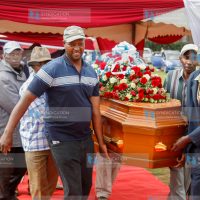 Burial service at Mukinyai Farm in Molo, Nakuru County