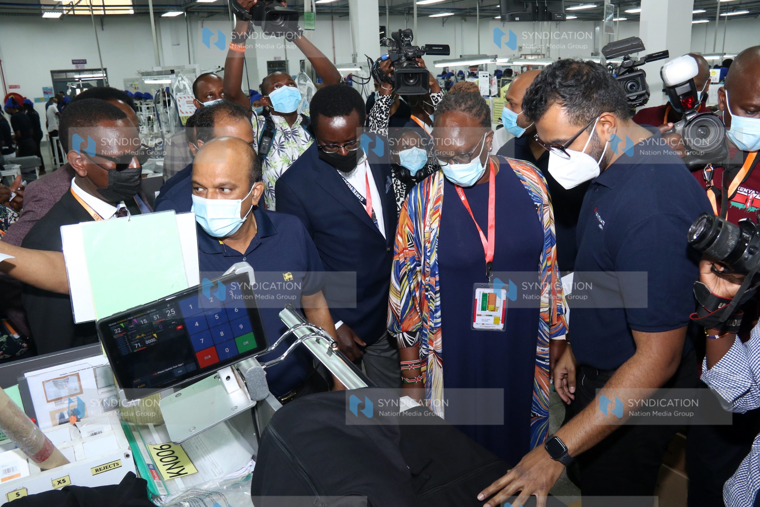 A tour to MAS Intimates Kenya firm at Export Processing Zone (EPZ)