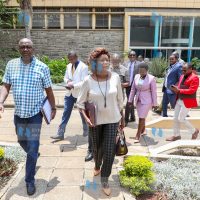 A section of Members of Parliament led by Tiaty MP William Kamket and Teso South MP Mary Emaase arrives to address the media