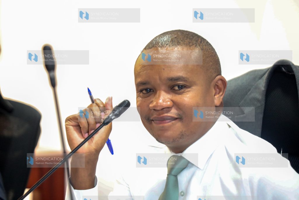 Kimani Kuria, during the session at Bunge Towers