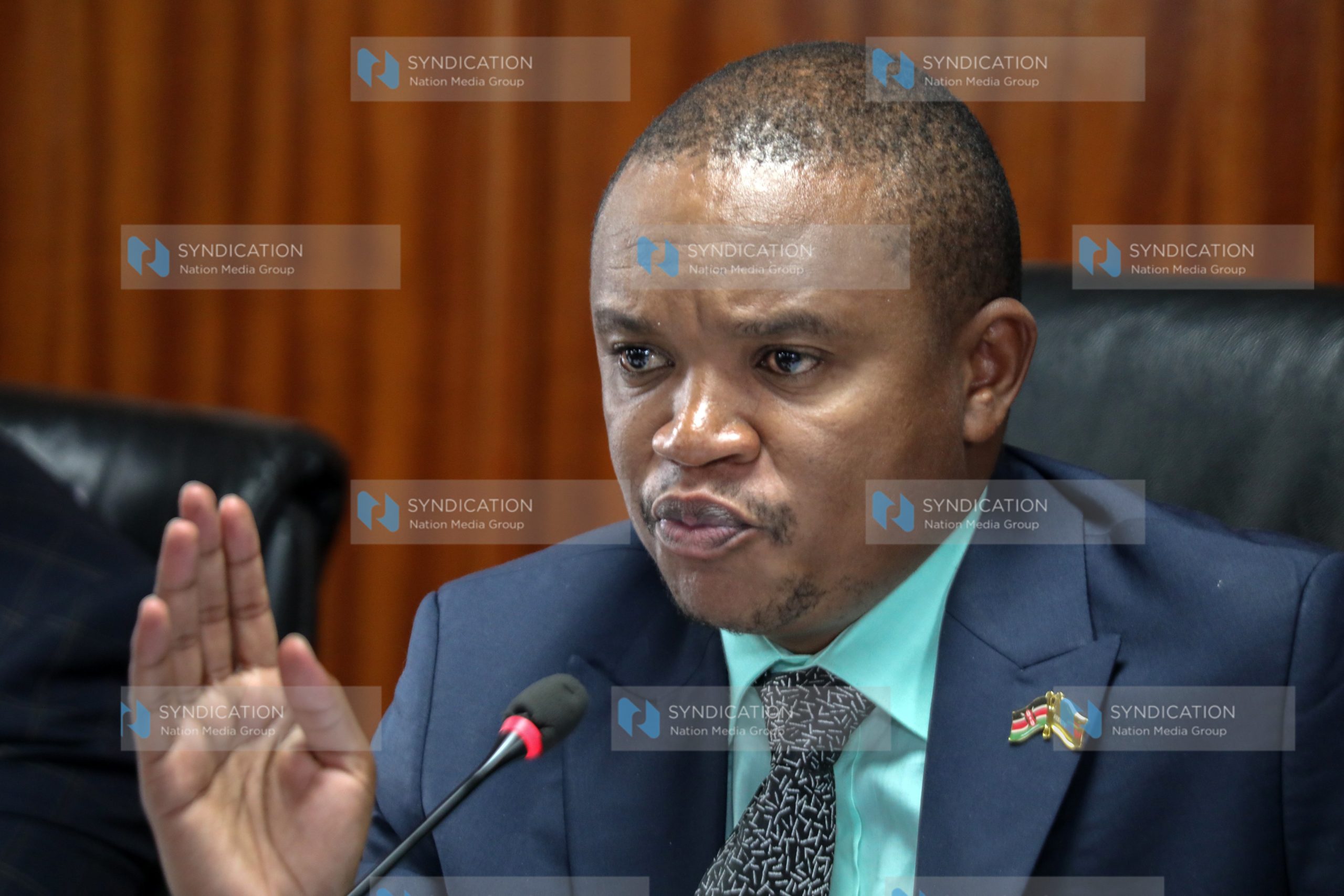 Kuria Kimani, during the session at Continental House