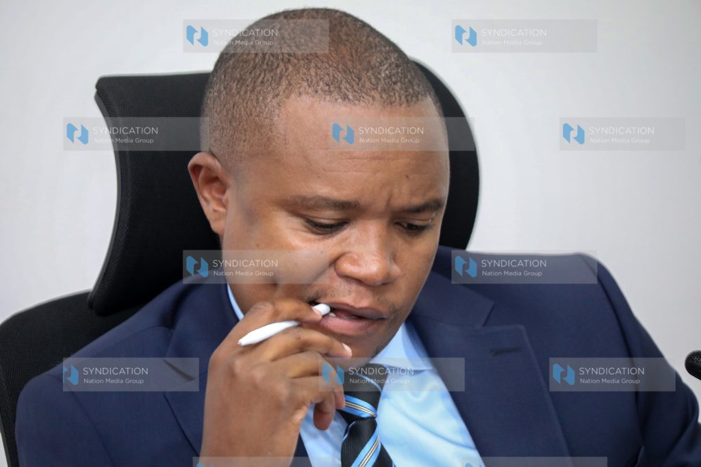 Francis Kimani Kuria during the Session at the Bunge Towers