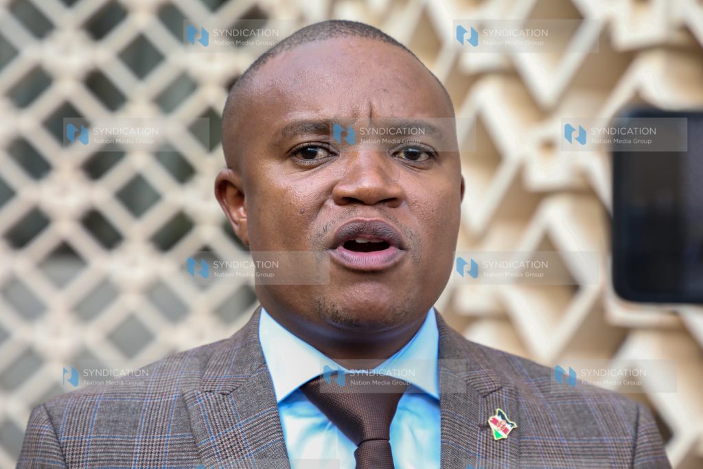 Francis Kuria Kimani, at Parliament Buildings
