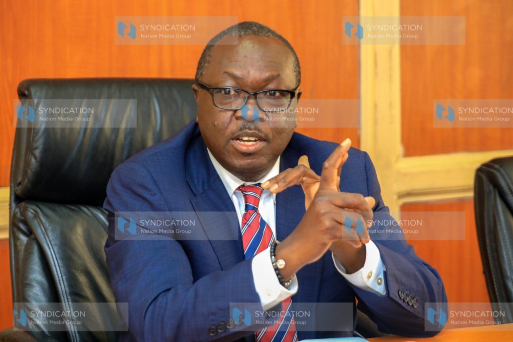Rongo Member of Parliament Abuor Paul addressing the media at Parliament Buildings