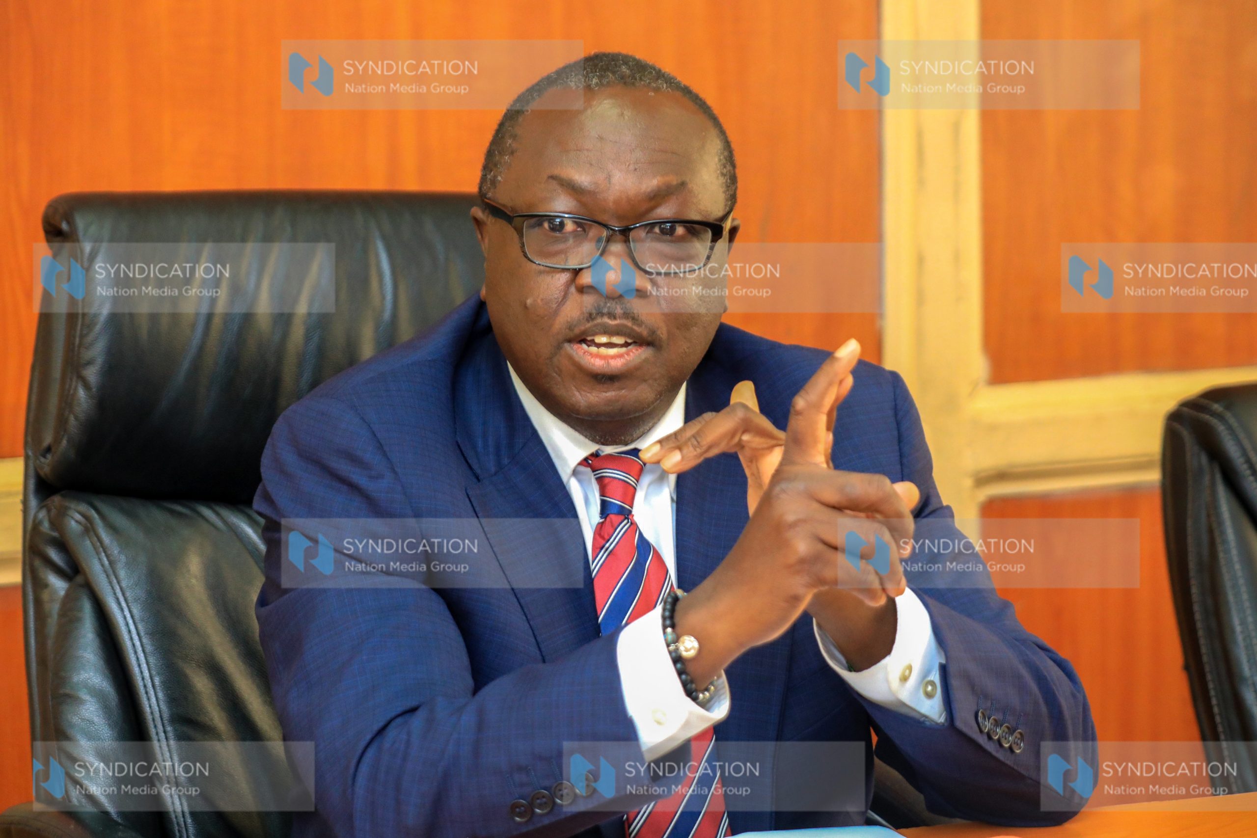 Rongo Member of Parliament Abuor Paul addressing the media at Parliament Buildings