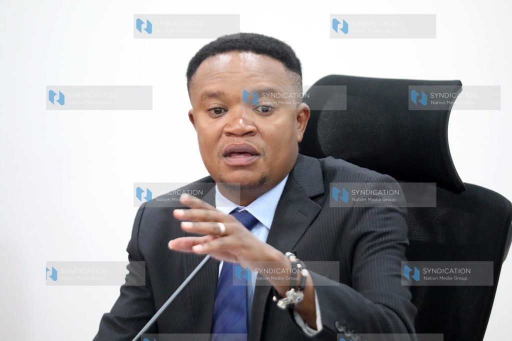 Francis Kuria Kimani during a committee session