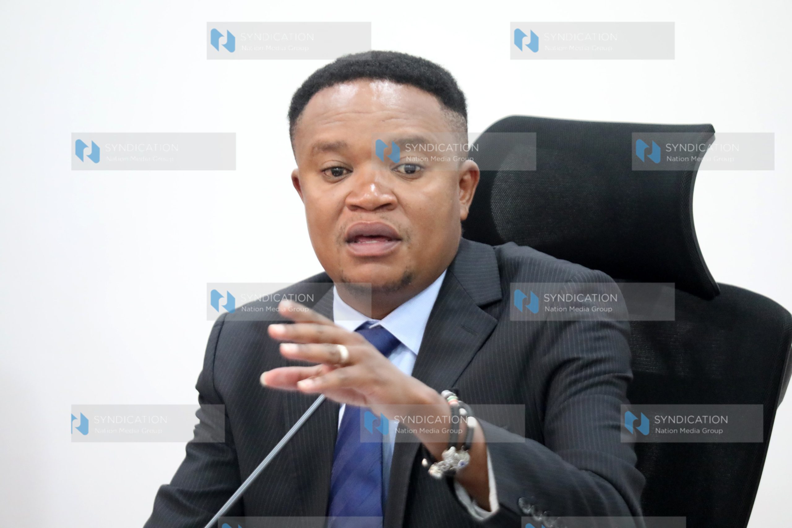 Francis Kuria Kimani during a committee session