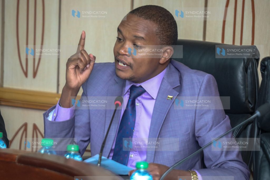 Kimani Kuria, during the session at Parliament Buildings
