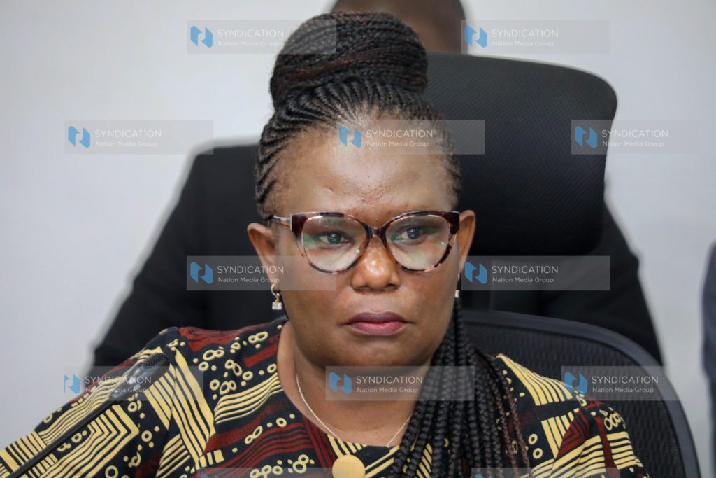 Meru Governor Kawira Mwangaza when she appeared before the Senate Committee