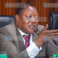 Budalangi MP Wanjala Raphael and Chairperson of Committee on Implementation during the session