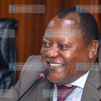 Budalangi MP Wanjala Raphael and Chairperson of Committee on Implementation during the session