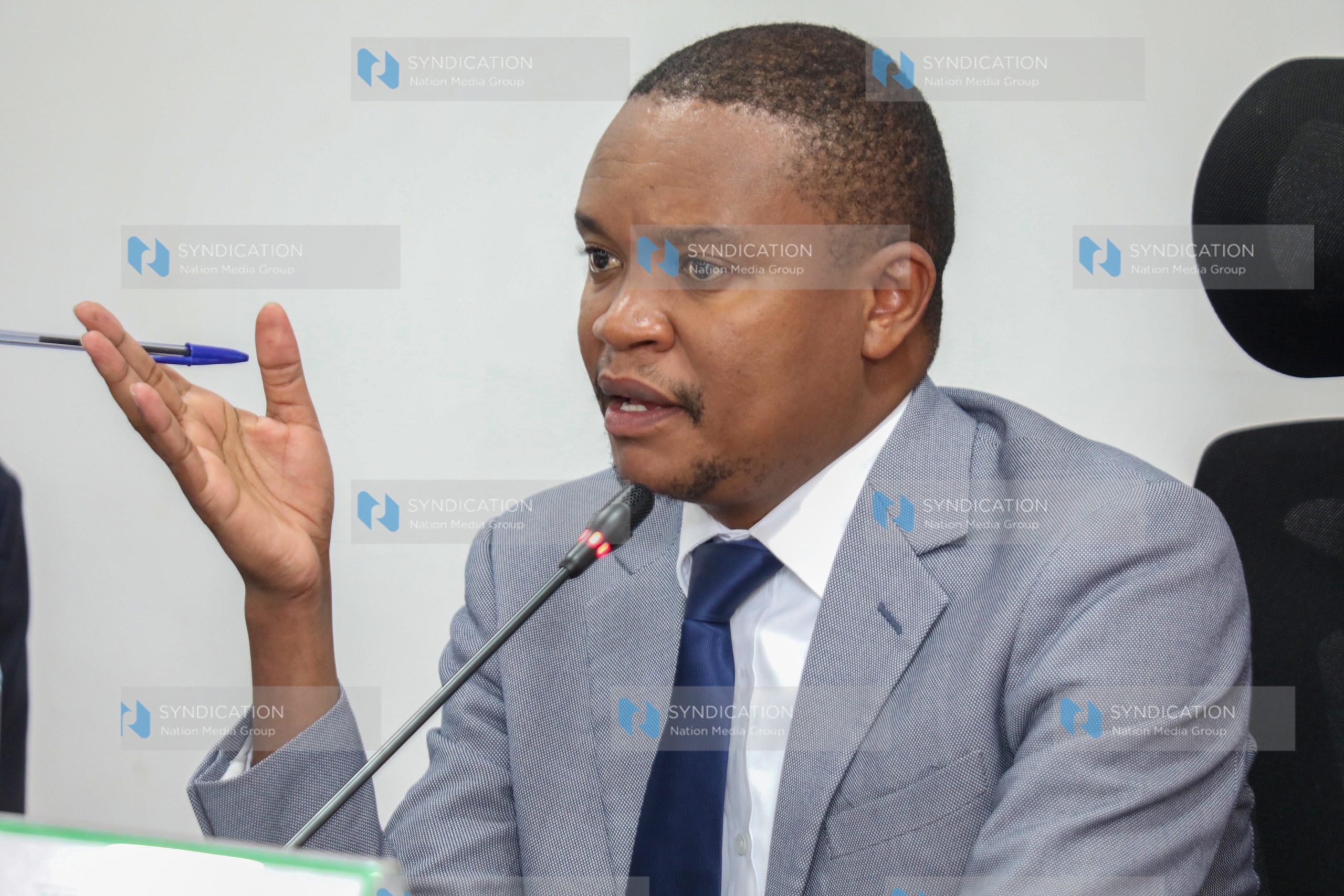 Kuria Kimani, during the session at Bunge Towers
