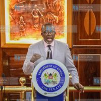 Agriculture Cabinet Secretary Mithika Linturi before the Senate