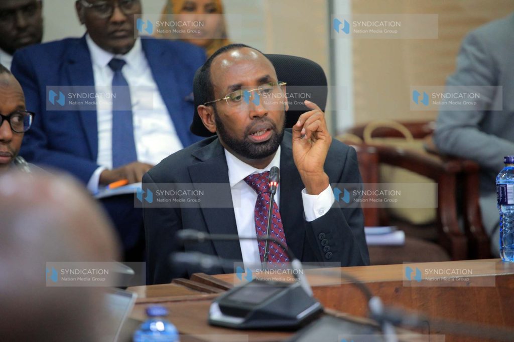 Mandera County Governor Mohamed Adan Khalif appeared before the Senate Committee