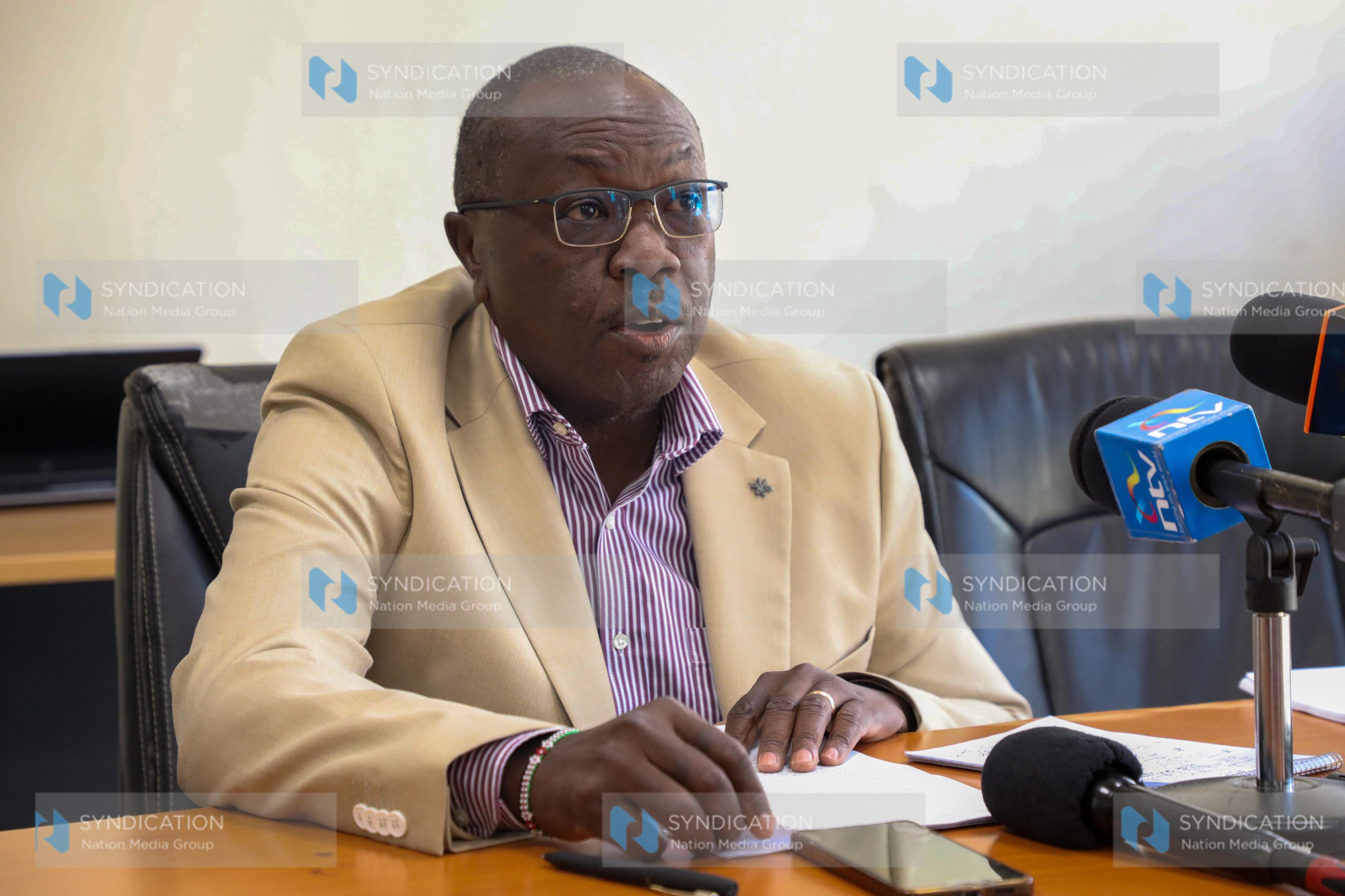 Rongo Member of Parliament Paul Abuor during the press conference