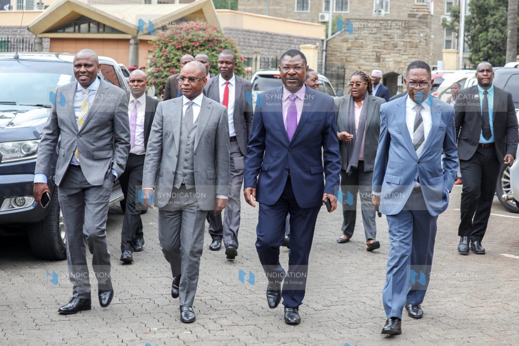 At Parliament Buildings, Nairobi