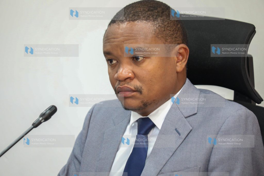 Kuria Kimani, during the session at Bunge Towers, Nairobi