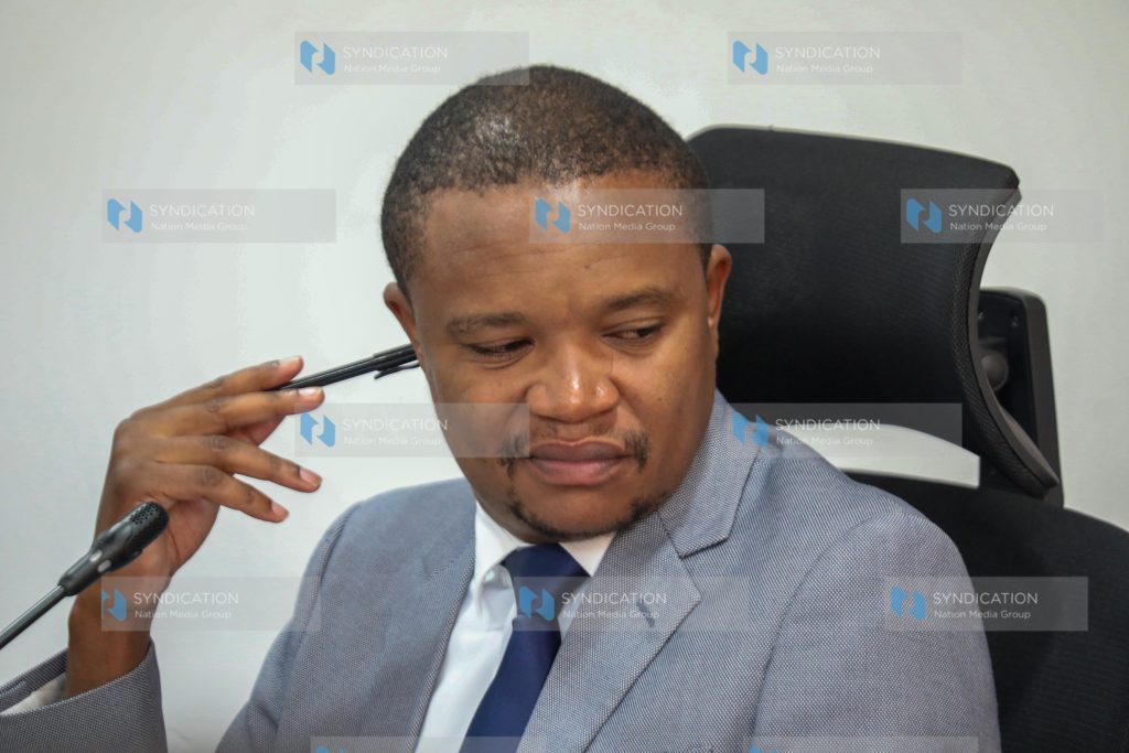 Kuria Kimani, during the session at Bunge Towers, Nairobi