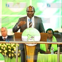 (IEBC) Chairman Wafula Chebukati address media during a Press briefing