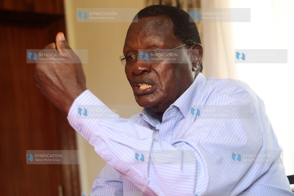 Former Kisii Senator Chris Obure during an interview