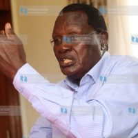 Former Kisii Senator Chris Obure during an interview