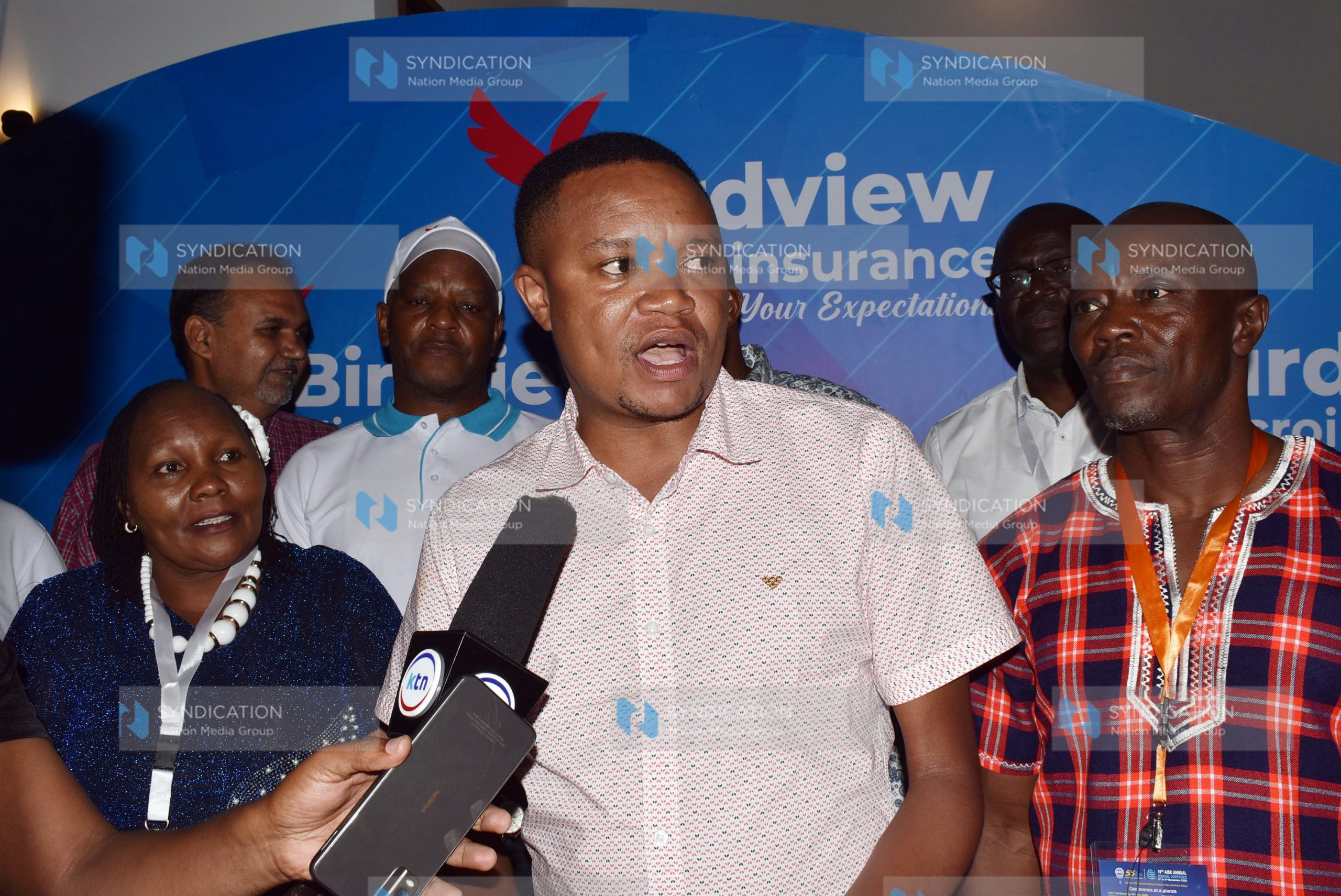 Parliamentary Committee on Finance Chairperson Kimani Kuria speaks to the press