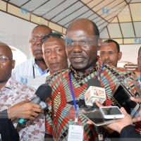 Independent Electoral and Boundaries Commission Chairman Wafula Chebukati and Justice and Legal Affairs Committee members