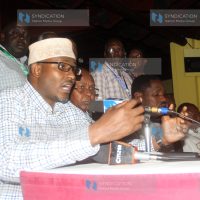Wajir Governor Mr. Ahmed Abdullahi together with other governors, address press conference