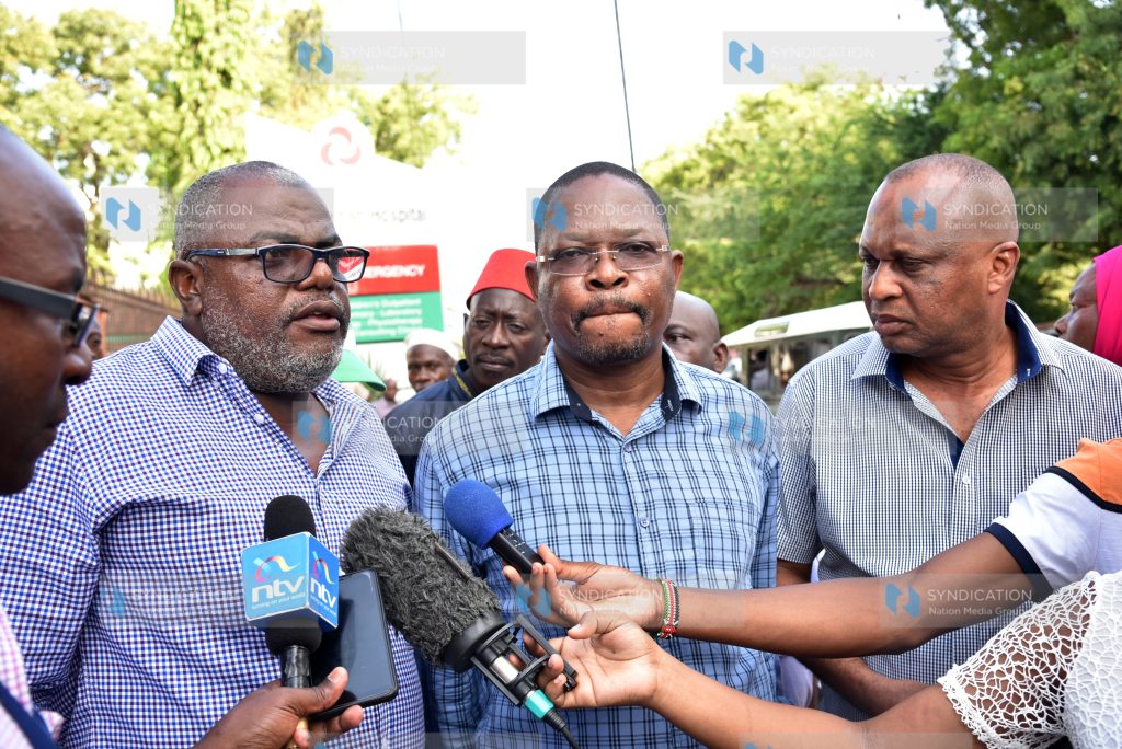 Collecting the body of former Kilifi County Deputy Governor Kenneth Kamto