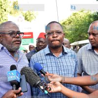 Collecting the body of former Kilifi County Deputy Governor Kenneth Kamto