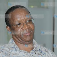 Dr. Karanja Kibicho addressing the press