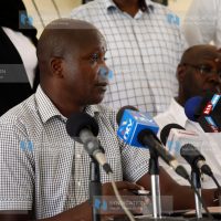 Mr. Francis Thoya addressing the National Authority for the Campaign Against Drug Abuse (NACADA) stakeholders
