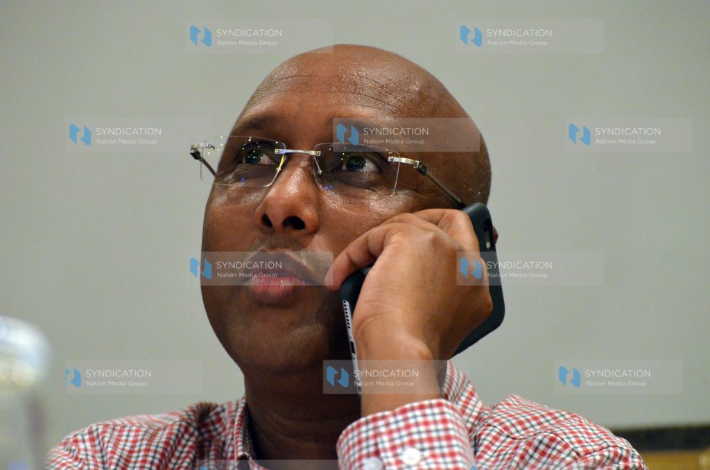 Acting Agriculture Cabinet Secretary Adan Mohamed at Whitesands Beach Resort