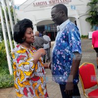The chairman Council of Governors [COG] Mr. Josephat Nanok together with the Chief administrative secretary youth and gender affairs Rachel Shebesh