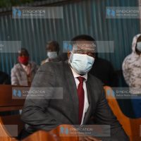Tharaka Nithi Governor Onesmus Muthomi Njuki at Milimani Anti-Corruption Court