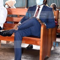 Tharaka Nithi Governor Onesmus Muthomi Njuki at Milimani Anti-Corruption Court