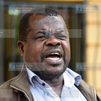 Activist Okiya Omtatah at Milimani Law Court