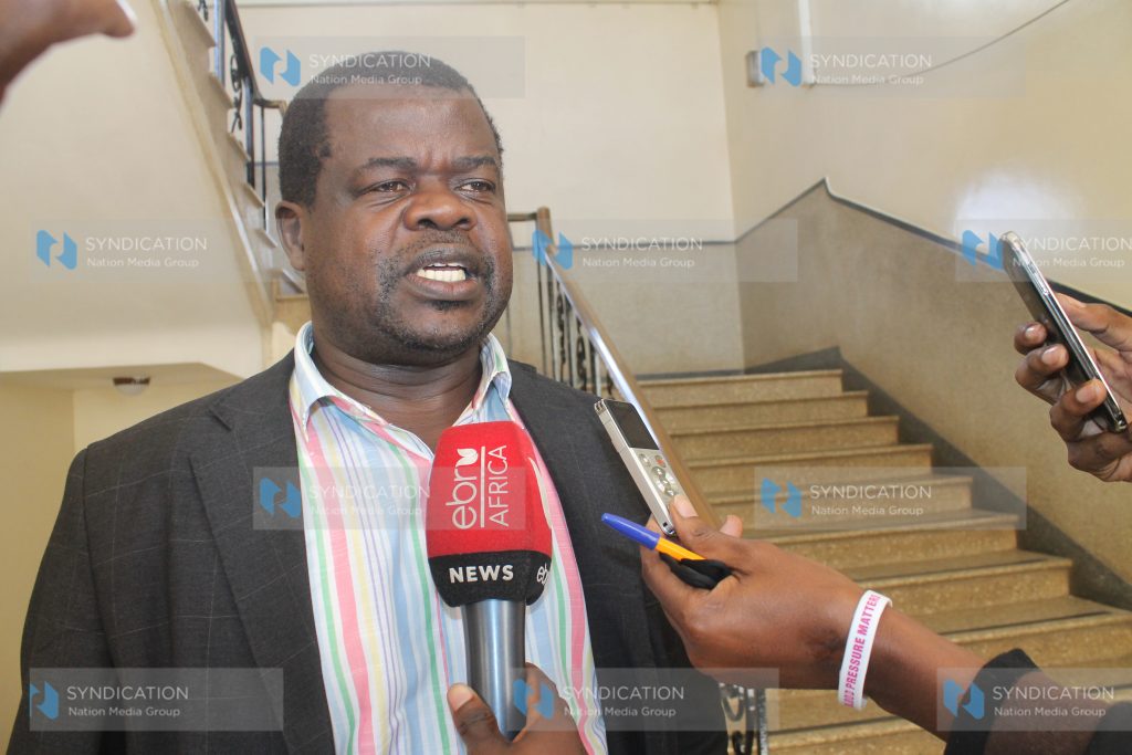 Activist Okiya Omtatah at the Court of Appeal