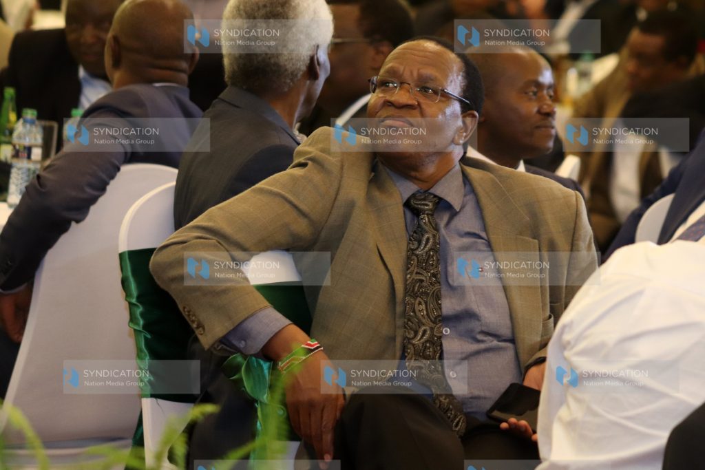 Interior and Co-ordination of National Government Principal Secretary Karanja Kibicho follows the proceedings