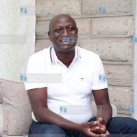 Former Devolution Cabinet Secretary Charles Keter during the interview at his office